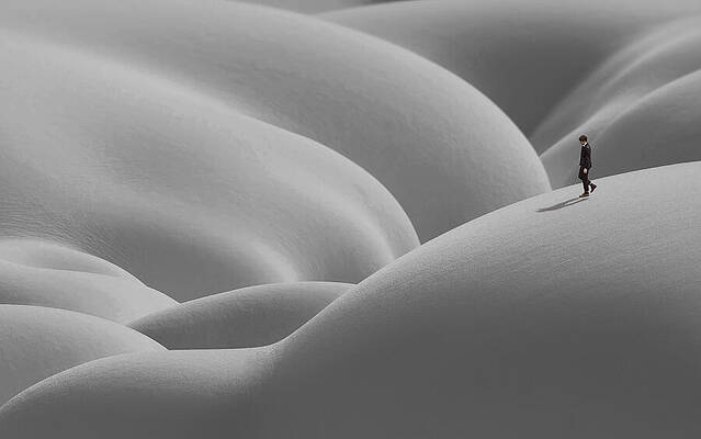The Weight of Silence — black and white photograph by Jim Signorelli