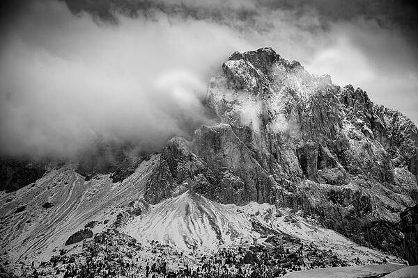 Clouded Dolomite — black and white photograph by Jim Signorelli