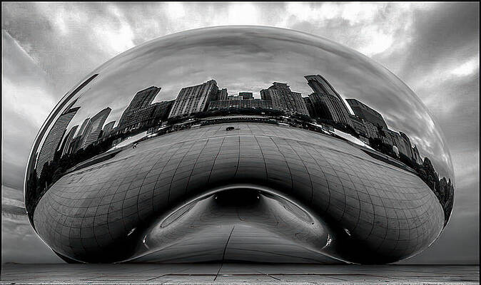 The Bean — black and white photograph by Jim Signorelli