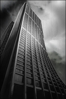 Black and White Architectural Print, Chase Building
