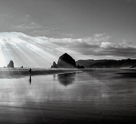 Canon Beach — black and white photograph by Jim Signorelli